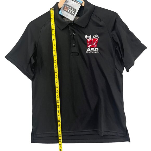 5.11 Tactical Performance Polo Womens Black Short Sleeve 61165 WileyX Shirt Sz M - Picture 8 of 12